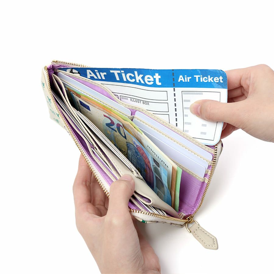 ESSENCE OF POISON L字ファスナースリムウォレット 牛革 KPO-3314