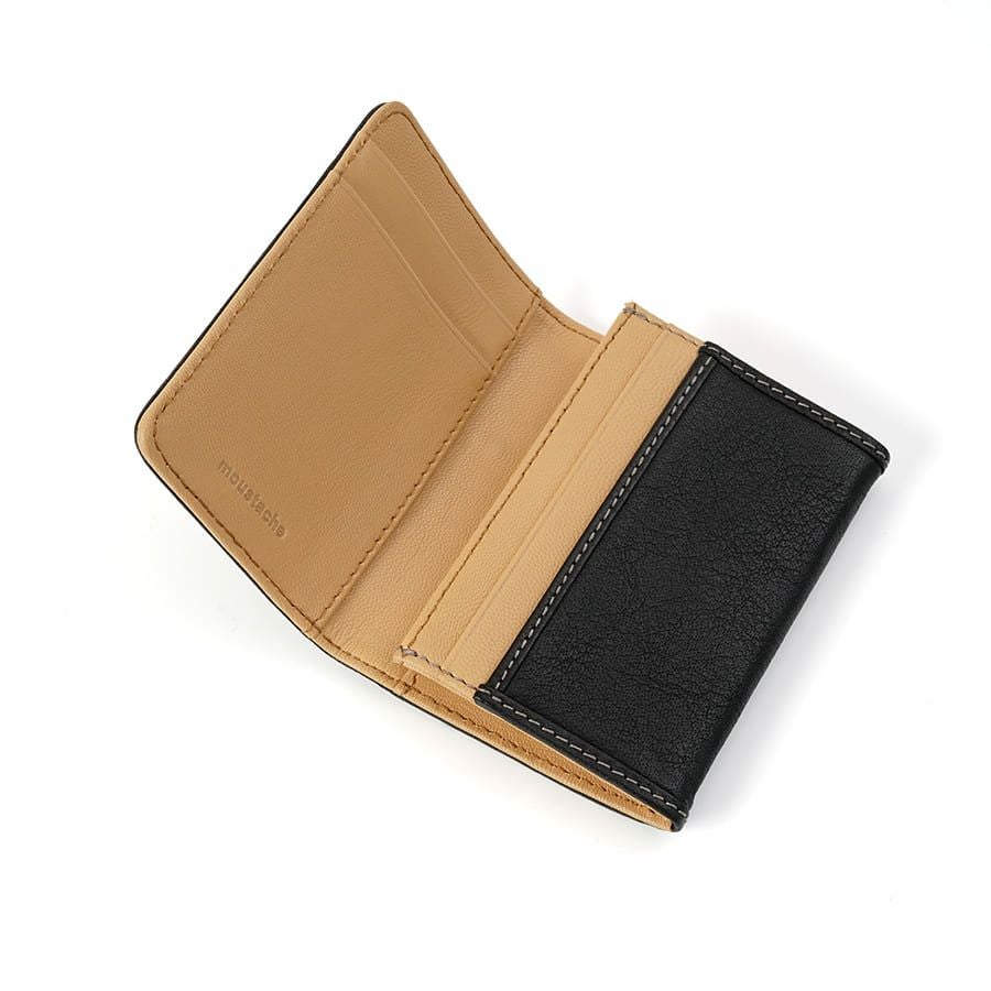 MOUSTACHE カード入れ イタリアンバッファロー革×ゴート革 KBR-0470