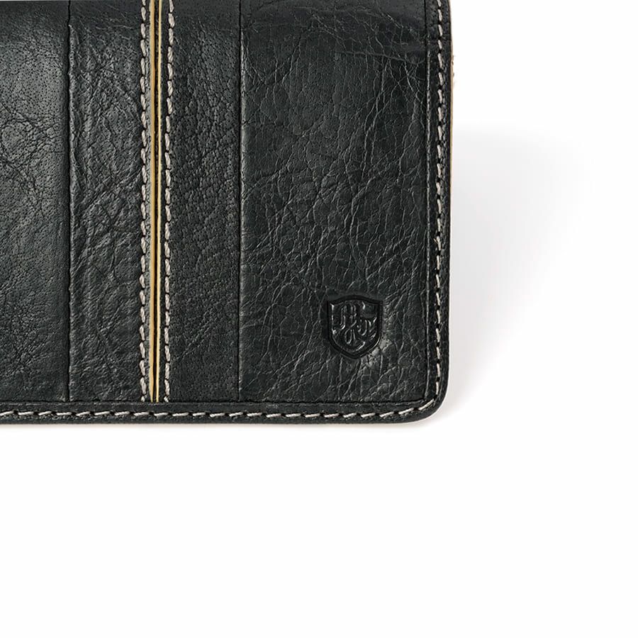 MOUSTACHE カード入れ イタリアンバッファロー革×ゴート革 KBR-0470