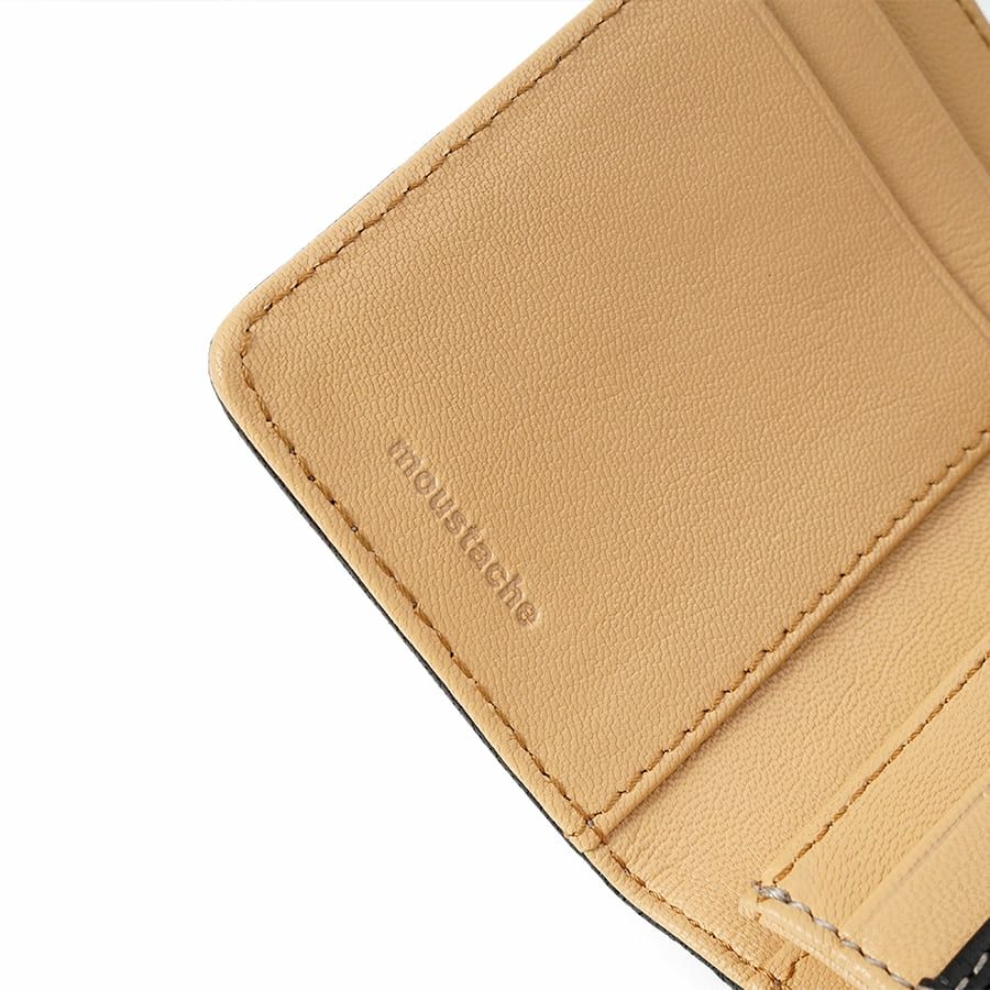 MOUSTACHE カード入れ イタリアンバッファロー革×ゴート革 KBR-0470