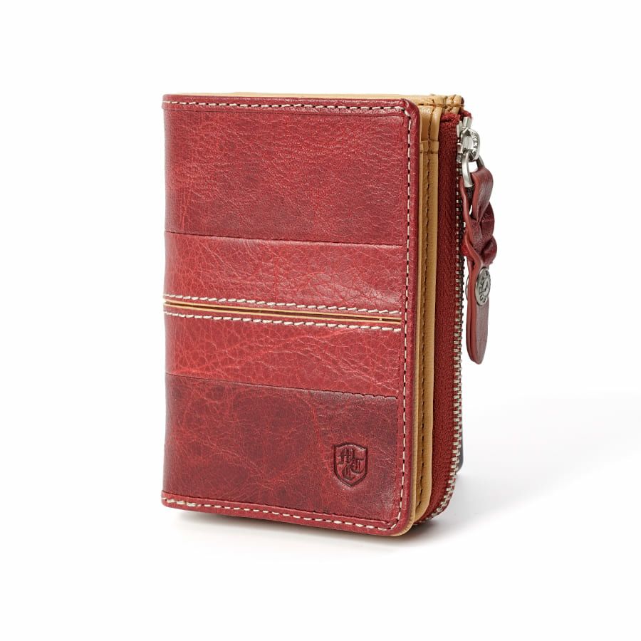 MOUSTACHE L字ファスナーミドルウォレット イタリアンバッファロー革×ゴート革 KBR-0471