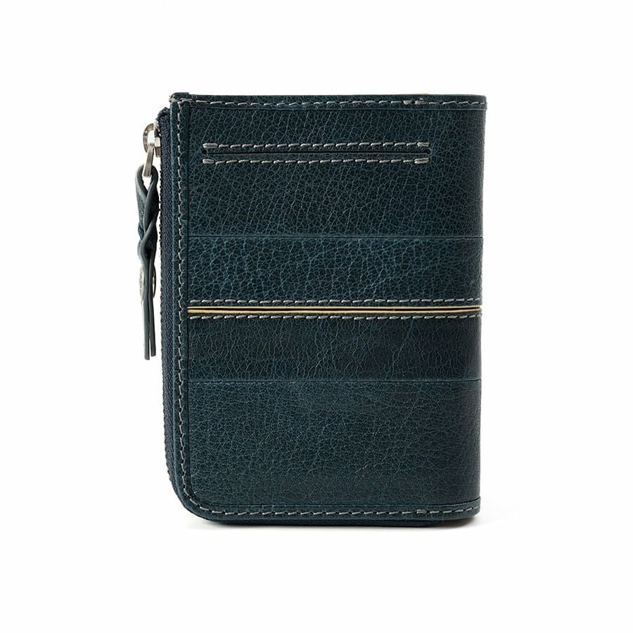 MOUSTACHE L字ファスナーミドルウォレット イタリアンバッファロー革×ゴート革 KBR-0471