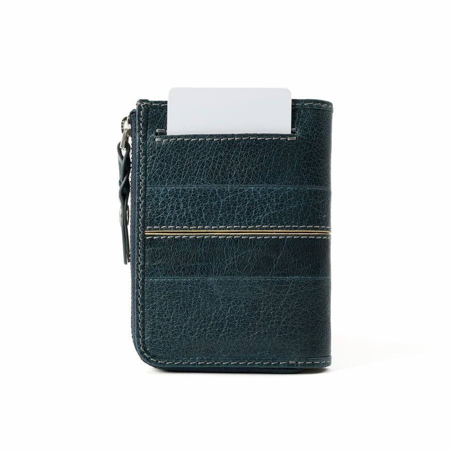 MOUSTACHE L字ファスナーミドルウォレット イタリアンバッファロー革×ゴート革 KBR-0471