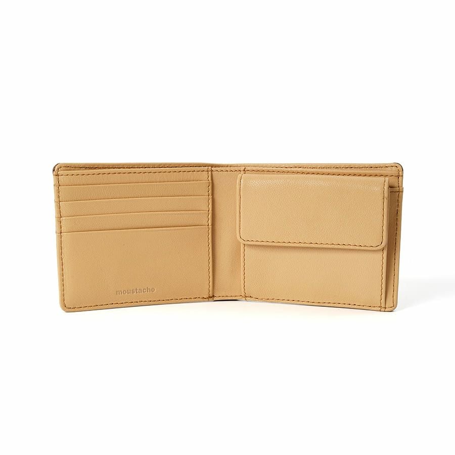 MOUSTACHE 二つ折り財布 イタリアンバッファロー革×ゴート革 KBR-0472