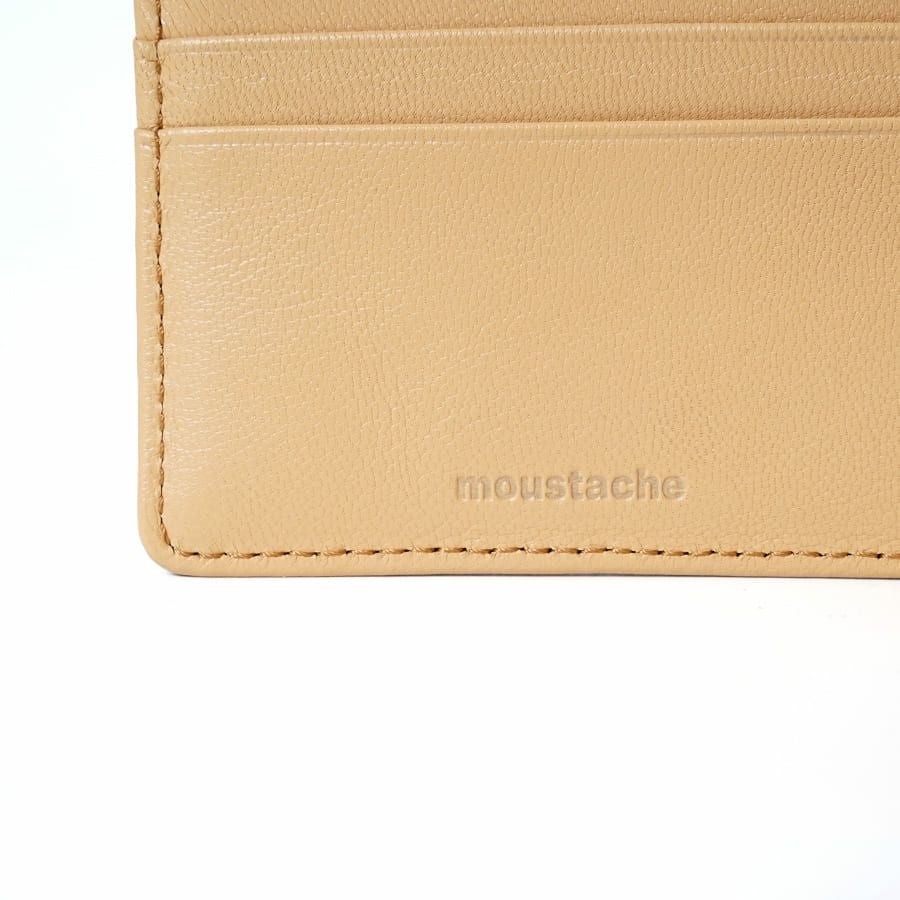公式】 MOUSTACHE 二つ折り財布 イタリアンバッファロー革×ゴート革