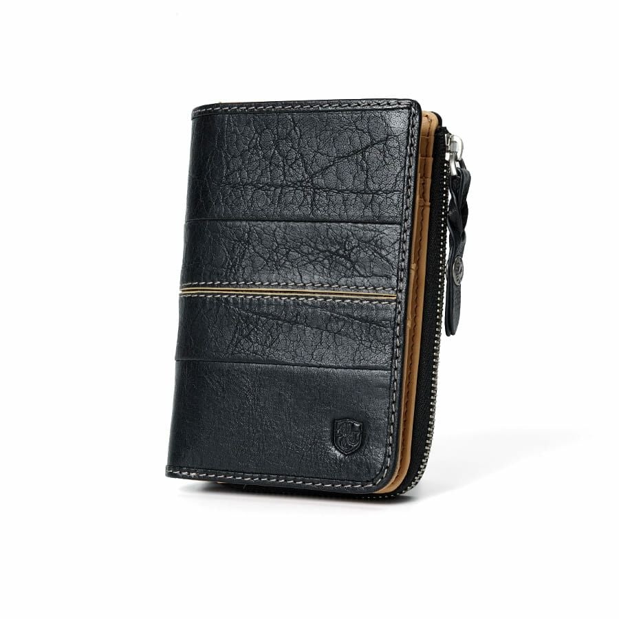 MOUSTACHE ミドルウォレット イタリアンバッファロー革×ゴート革 KBR-0473