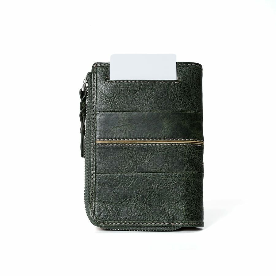 MOUSTACHE ミドルウォレット イタリアンバッファロー革×ゴート革 KBR-0473