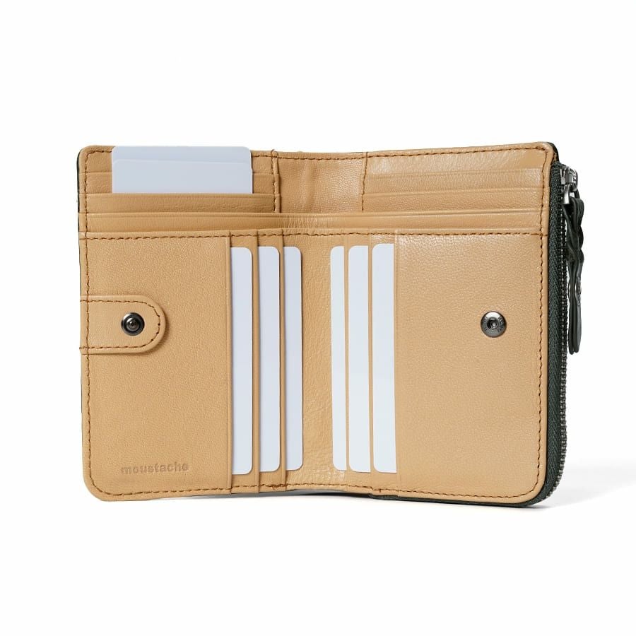 MOUSTACHE ミドルウォレット イタリアンバッファロー革×ゴート革 KBR-0473