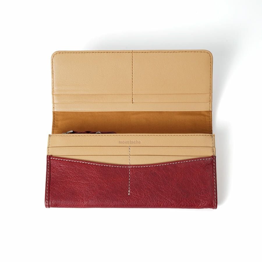 MOUSTACHE 長財布 イタリアンバッファロー革×ゴート革 KBR-0474