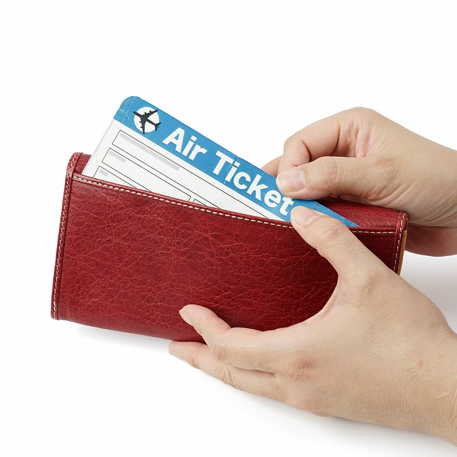 MOUSTACHE 長財布 イタリアンバッファロー革×ゴート革 KBR-0474