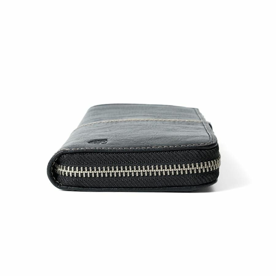 MOUSTACHE L字ファスナー長財布 イタリアンバッファロー革×ゴート革 KBR-0475