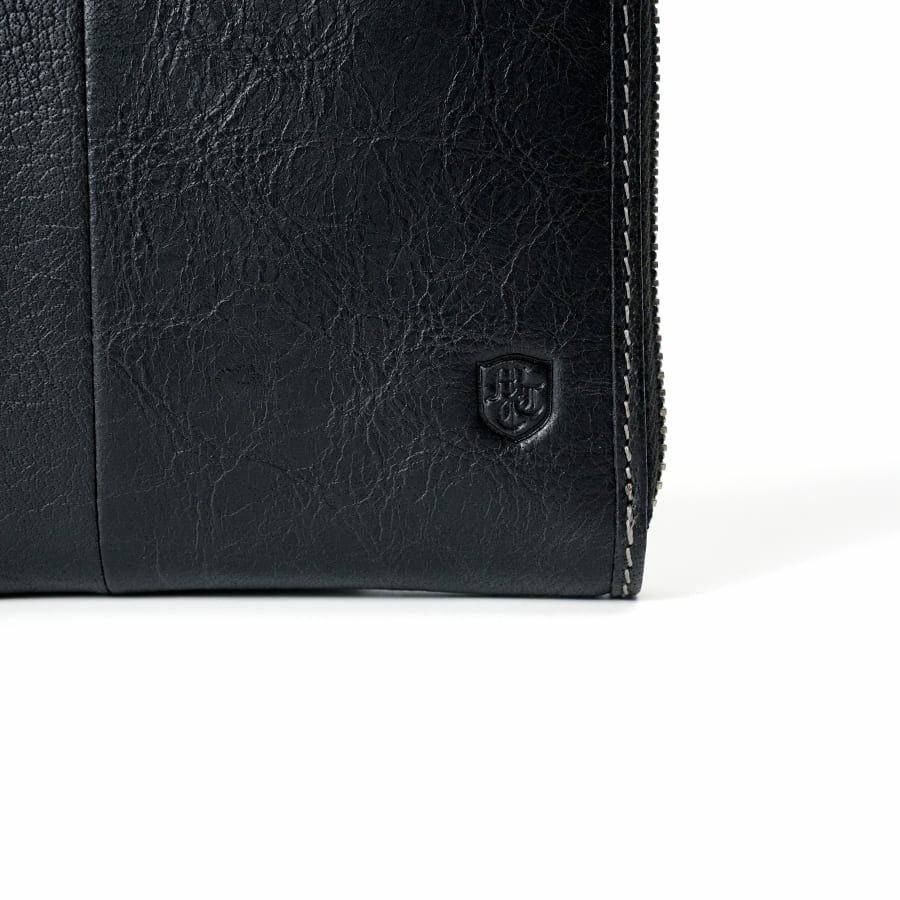 MOUSTACHE L字ファスナー長財布 イタリアンバッファロー革×ゴート革 KBR-0475