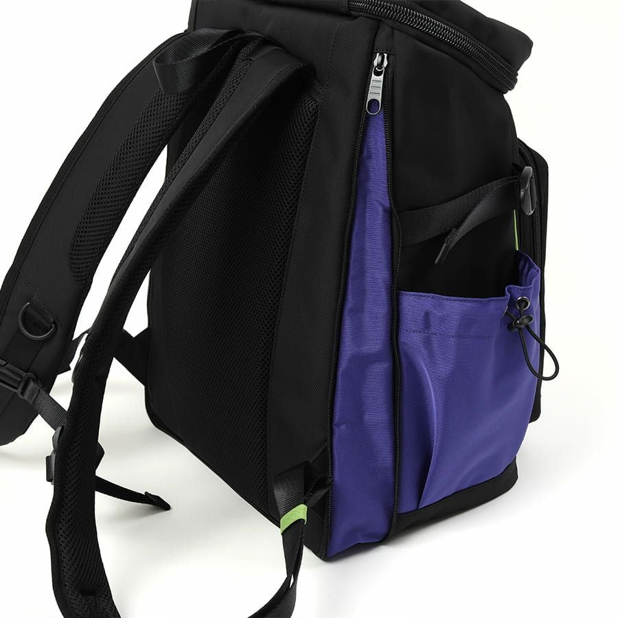 【エヴァンゲリオンコラボ】 マチ拡張 スクエアリュックサック 24-30L ポリエステル MEV-4007