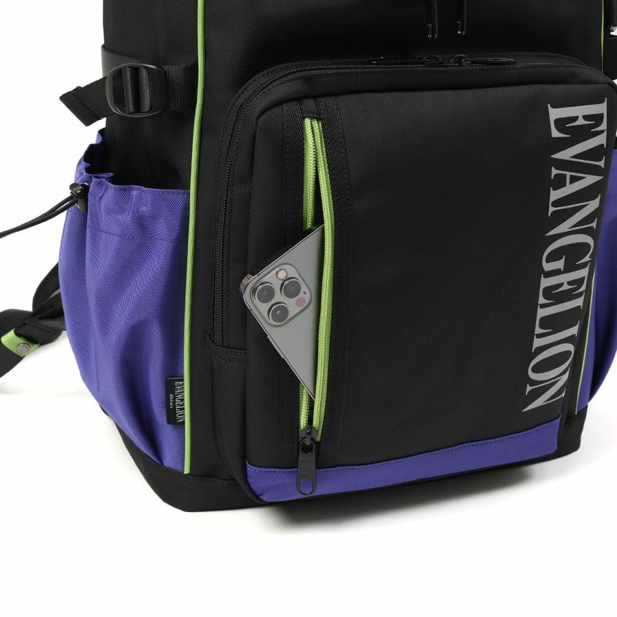 【エヴァンゲリオンコラボ】 マチ拡張 スクエアリュックサック 24-30L ポリエステル MEV-4007