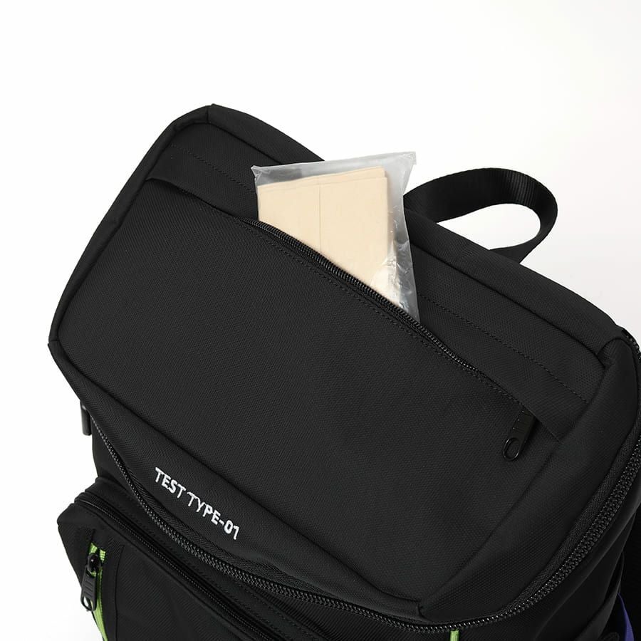 【エヴァンゲリオンコラボ】 マチ拡張 スクエアリュックサック 24-30L ポリエステル MEV-4007