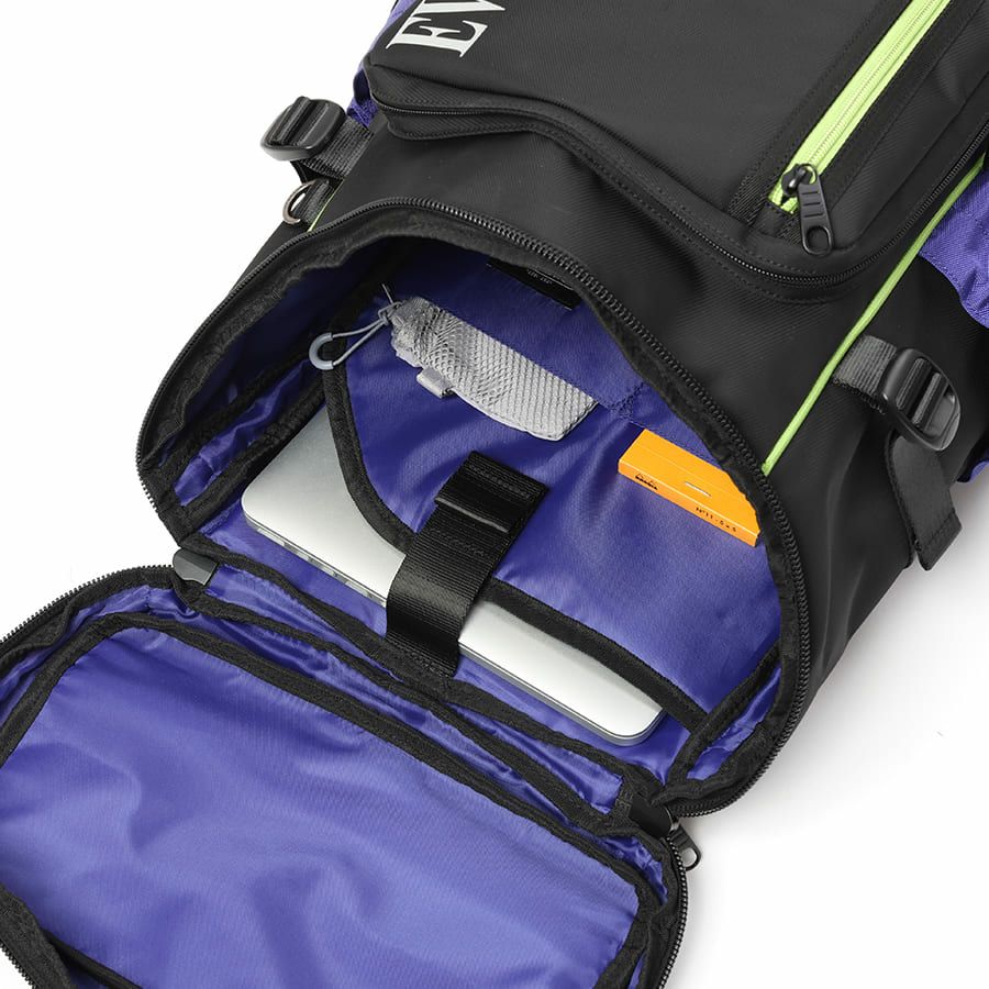 【エヴァンゲリオンコラボ】 マチ拡張 スクエアリュックサック 24-30L ポリエステル MEV-4007