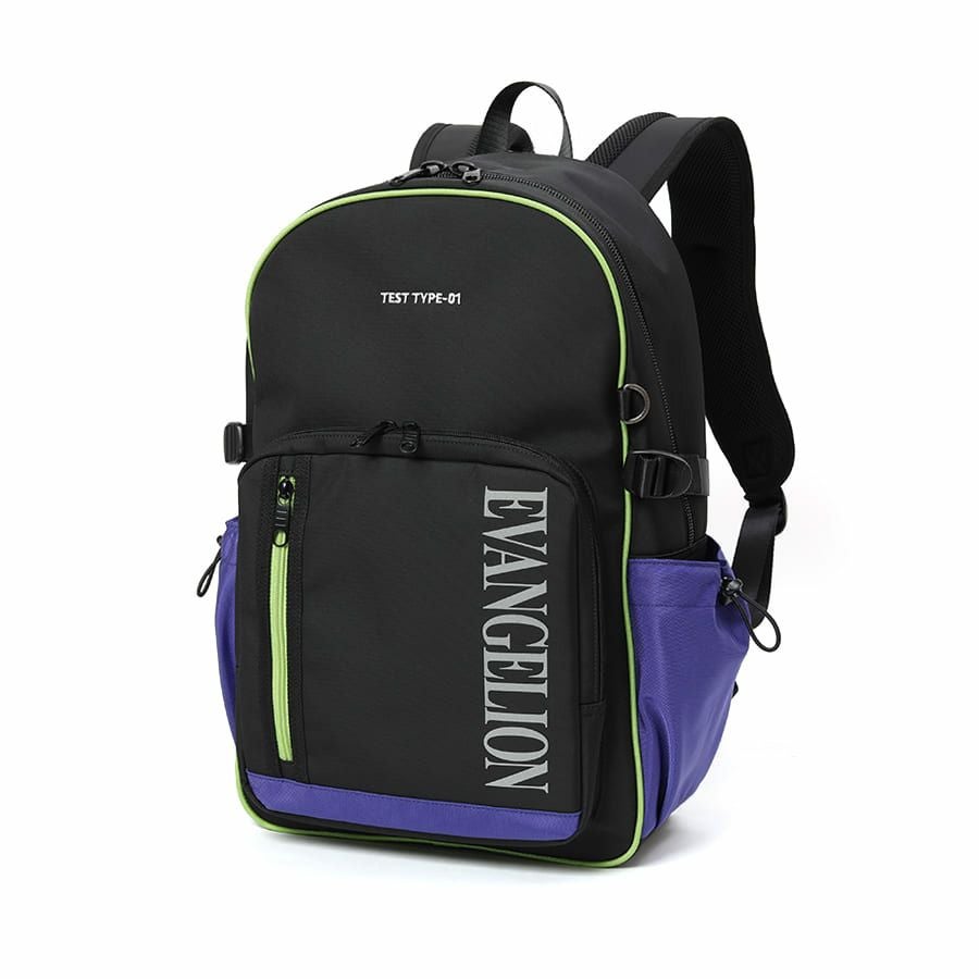 エヴァンゲリオンコラボ】 MOUSTACHE マチ拡張 ラウンドリュックサック 24-30L ポリエステル MEV-4008