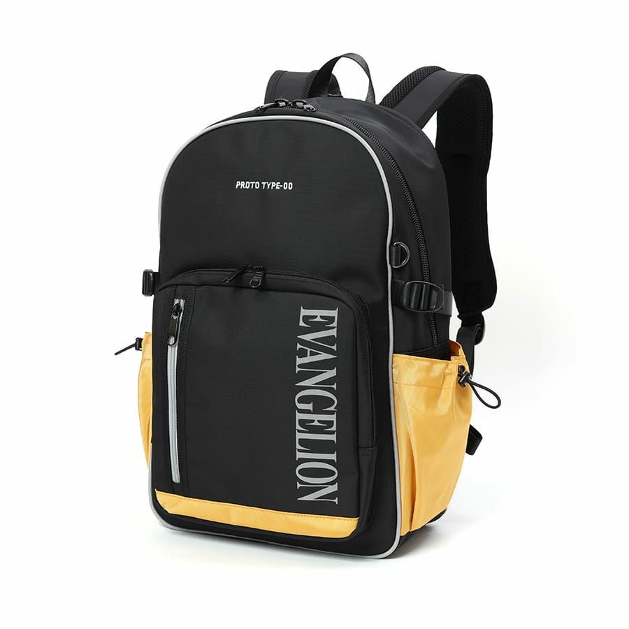 エヴァンゲリオンコラボ】 MOUSTACHE マチ拡張 ラウンドリュックサック 24-30L ポリエステル MEV-4008