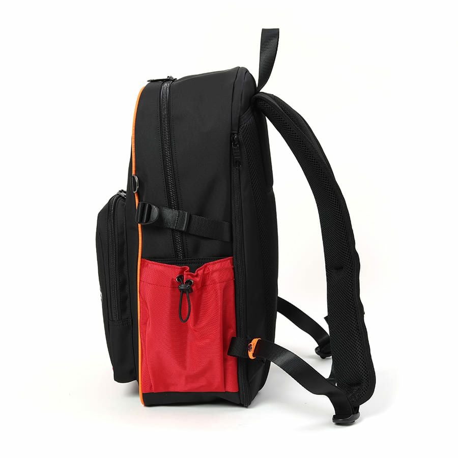 エヴァンゲリオンコラボ】 MOUSTACHE マチ拡張 ラウンドリュックサック 24-30L ポリエステル MEV-4008