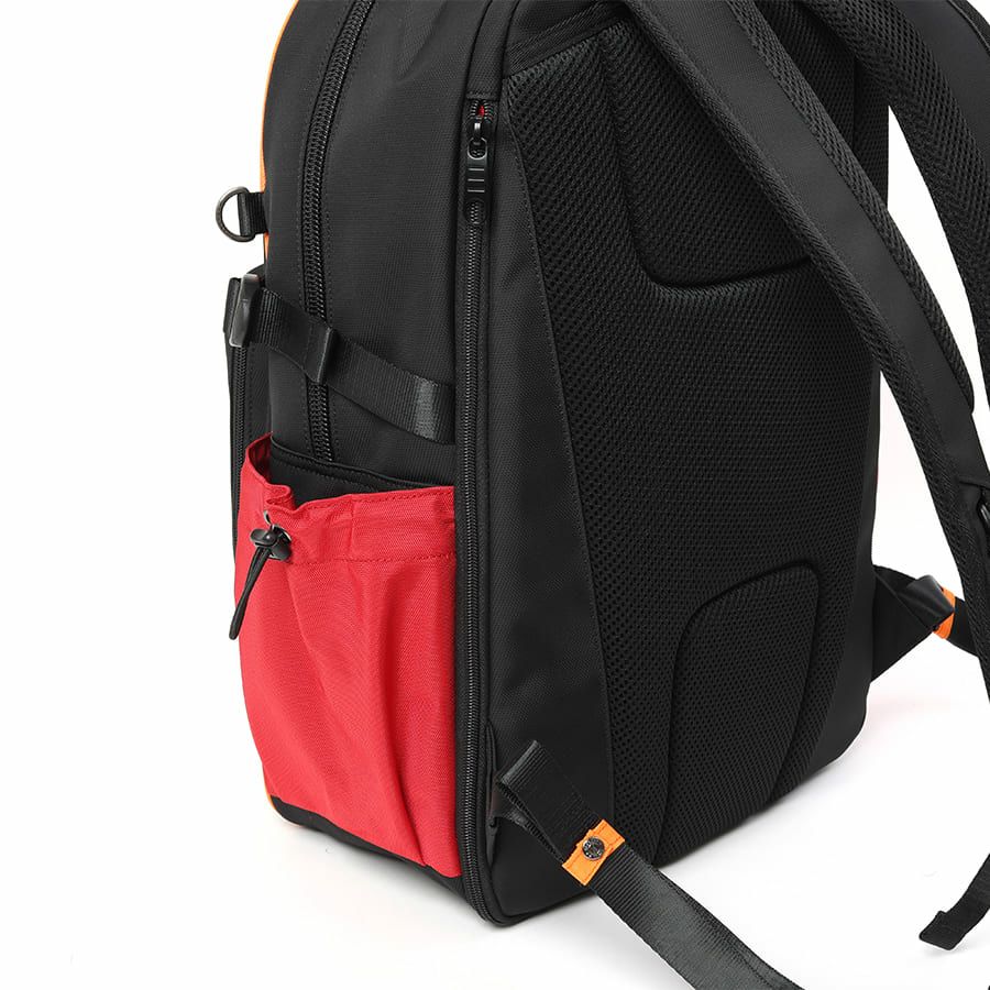 エヴァンゲリオンコラボ】 MOUSTACHE マチ拡張 ラウンドリュックサック 24-30L ポリエステル MEV-4008