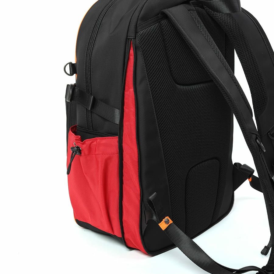 エヴァンゲリオンコラボ】 MOUSTACHE マチ拡張 ラウンドリュックサック 24-30L ポリエステル MEV-4008