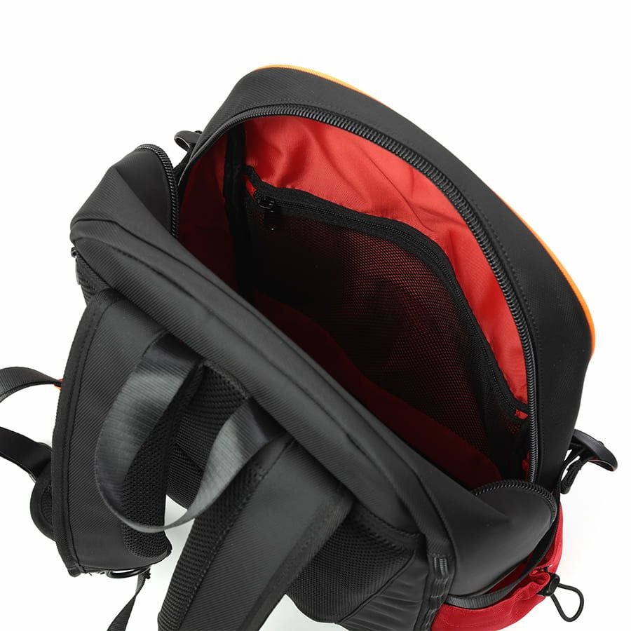 エヴァンゲリオンコラボ】 MOUSTACHE マチ拡張 ラウンドリュックサック 24-30L ポリエステル MEV-4008