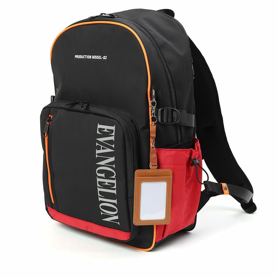 エヴァンゲリオンコラボ】 MOUSTACHE マチ拡張 ラウンドリュックサック 24-30L ポリエステル MEV-4008