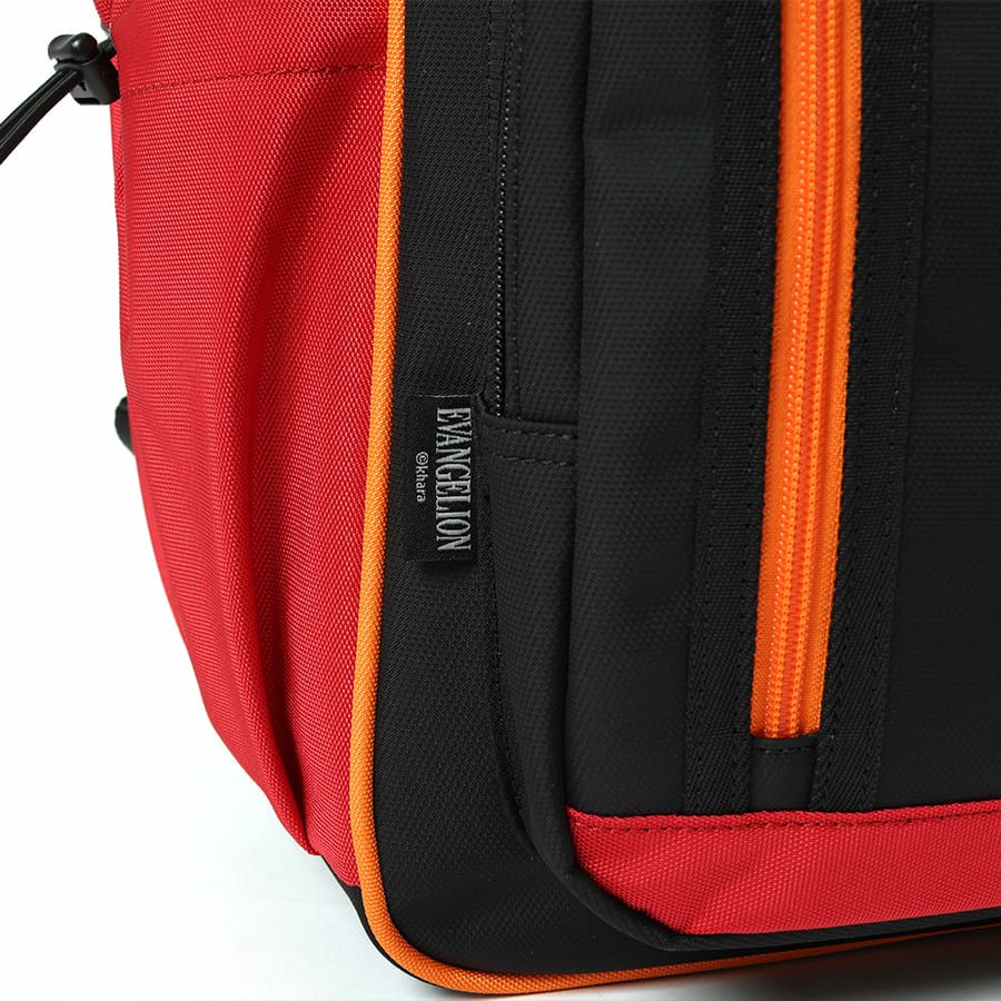 エヴァンゲリオンコラボ】 MOUSTACHE マチ拡張 ラウンドリュックサック 24-30L ポリエステル MEV-4008