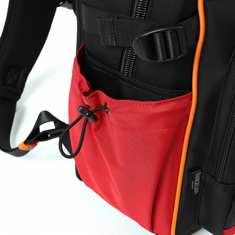 エヴァンゲリオンコラボ】 MOUSTACHE マチ拡張 ラウンドリュックサック 24-30L ポリエステル MEV-4008