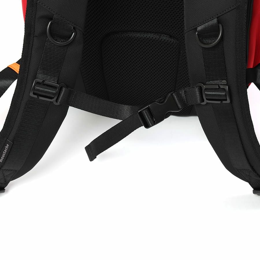 エヴァンゲリオンコラボ】 MOUSTACHE マチ拡張 ラウンドリュックサック 24-30L ポリエステル MEV-4008