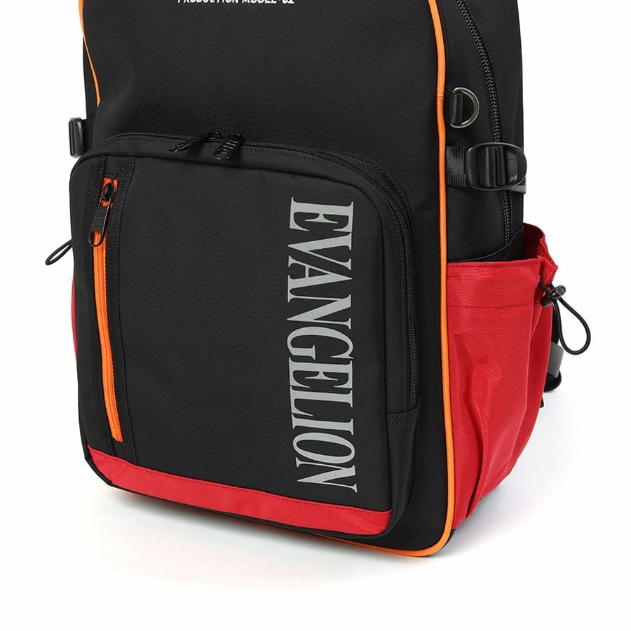 エヴァンゲリオンコラボ】 MOUSTACHE マチ拡張 ラウンドリュックサック 24-30L ポリエステル MEV-4008