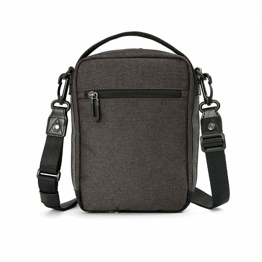 MOUSTACHE ミニショルダーバッグ 杢調ポリ×ヌメ調合皮 MDP-0656