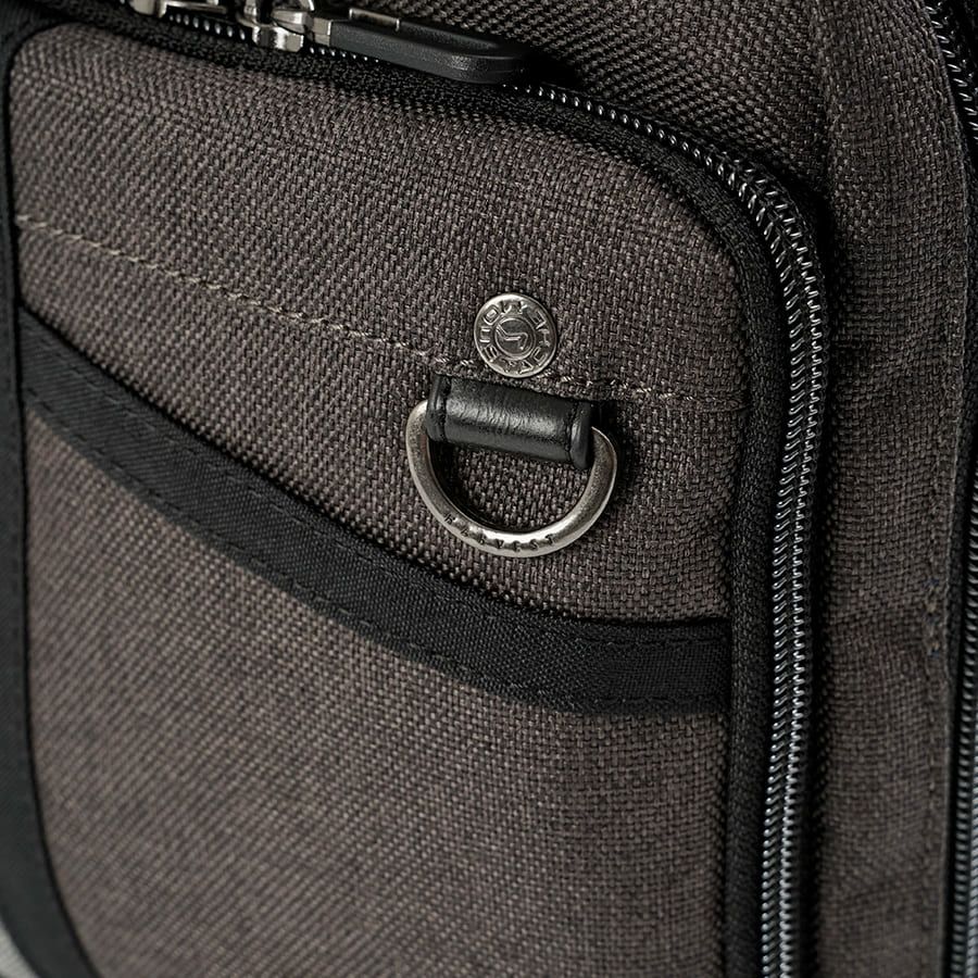 MOUSTACHE ミニショルダーバッグ 杢調ポリ×ヌメ調合皮 MDP-0656