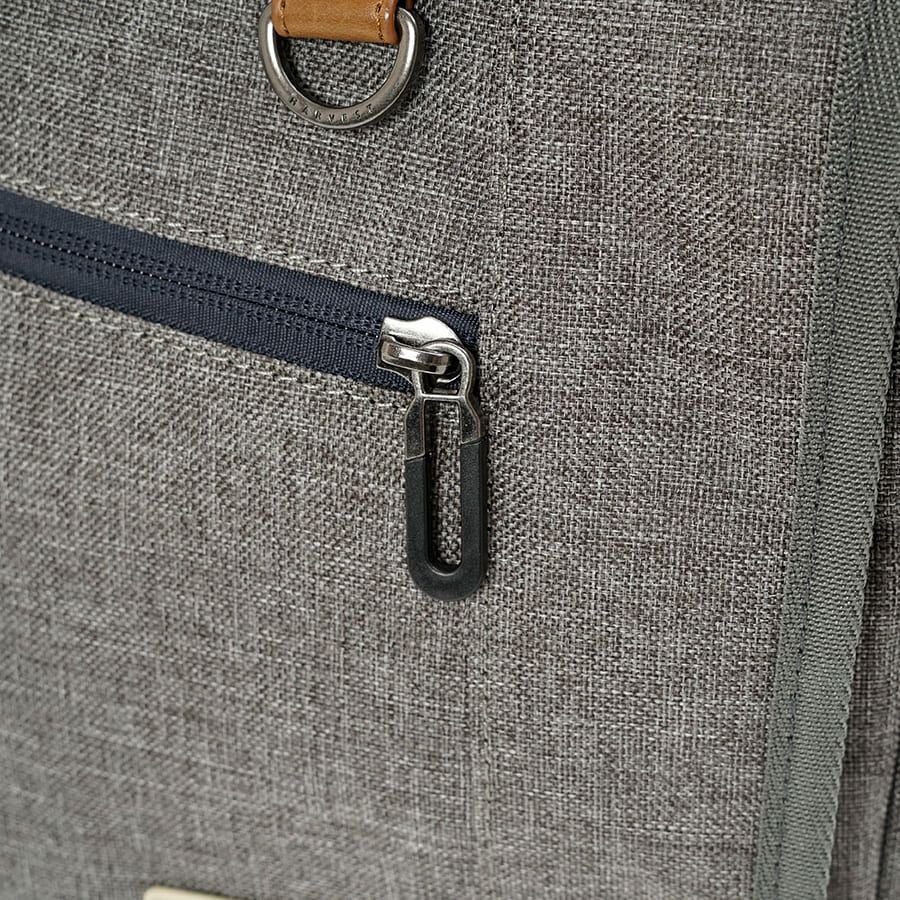 MOUSTACHE メッセンジャーバッグ 杢調ポリ×ヌメ調合皮 MDP-0657