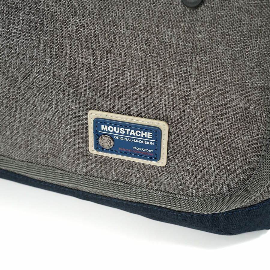 MOUSTACHE メッセンジャーバッグ 杢調ポリ×ヌメ調合皮 MDP-0657