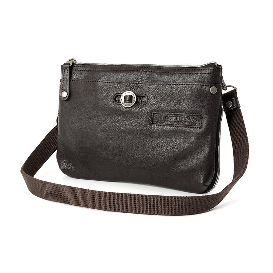 DOUBLES 2WAY クラッチ ショルダーバッグ 牛革 YHB-1703