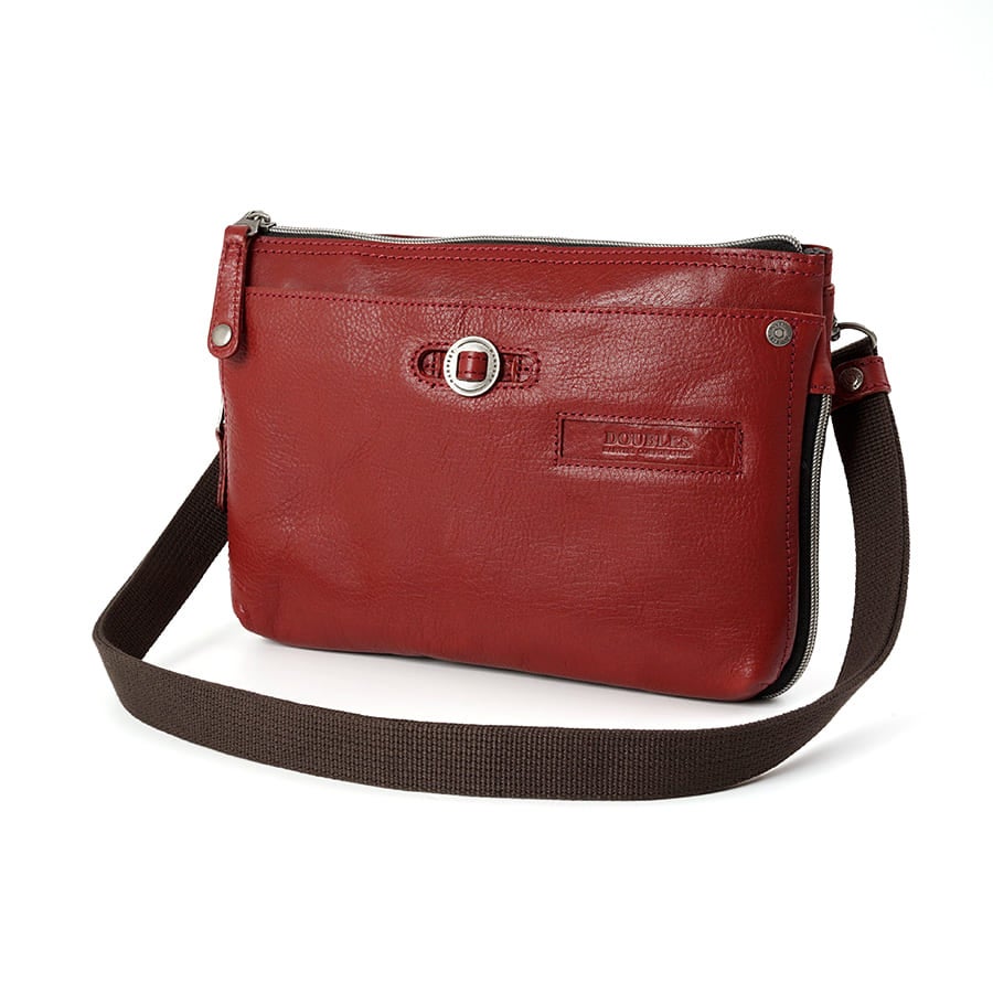 DOUBLES 2WAY クラッチ ショルダーバッグ 牛革 YHB-1703