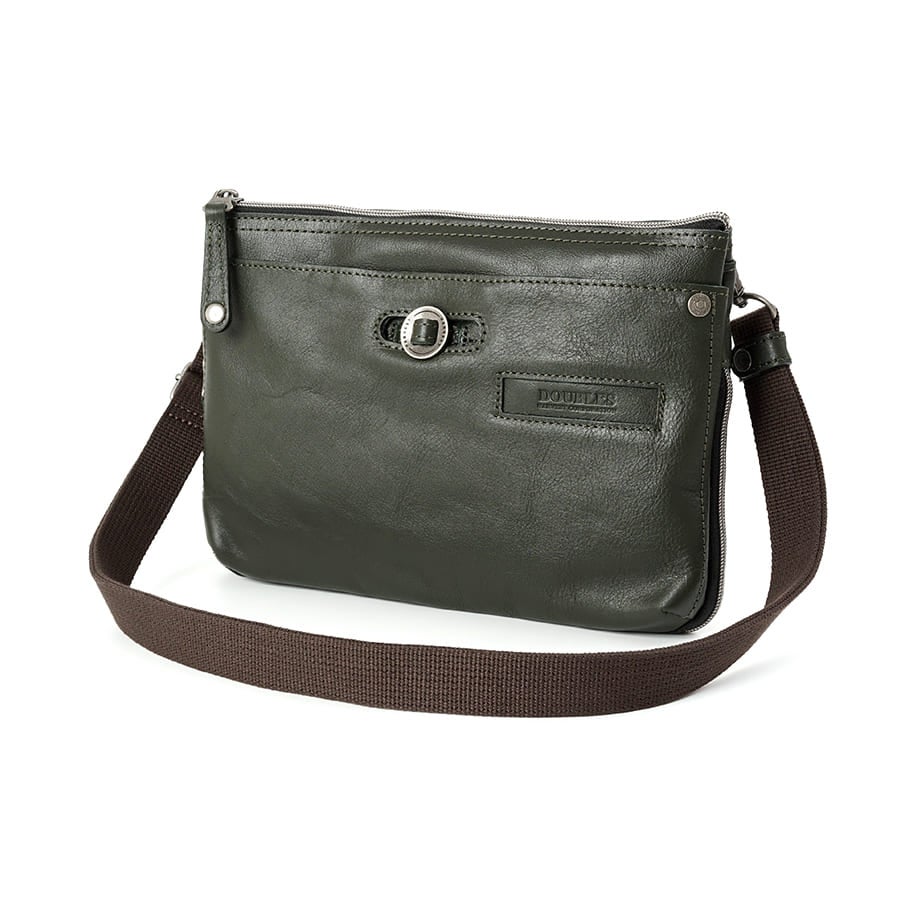 DOUBLES 2WAY クラッチ ショルダーバッグ 牛革 YHB-1703