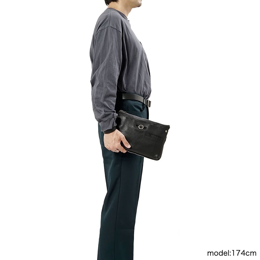 DOUBLES 2WAY クラッチ ショルダーバッグ 牛革 YHB-1703