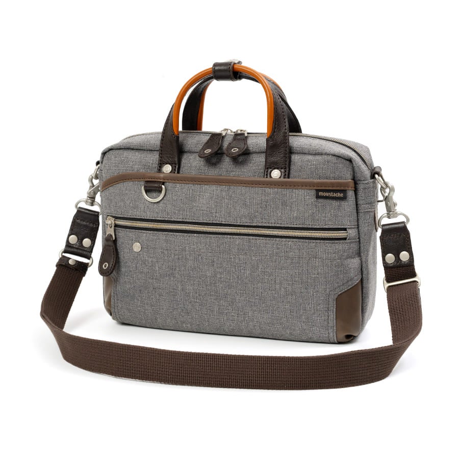 moustache on time 2WAY ショルダーバッグ ミニブリーフ ポリエステル×牛革×合皮 JPF-2176