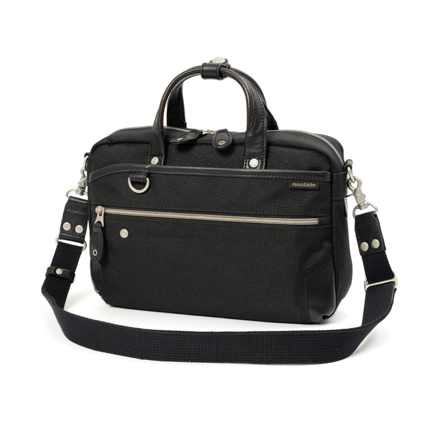 moustache on time 2WAY ショルダーバッグ ミニブリーフ ポリエステル×牛革×合皮 JPF-2176