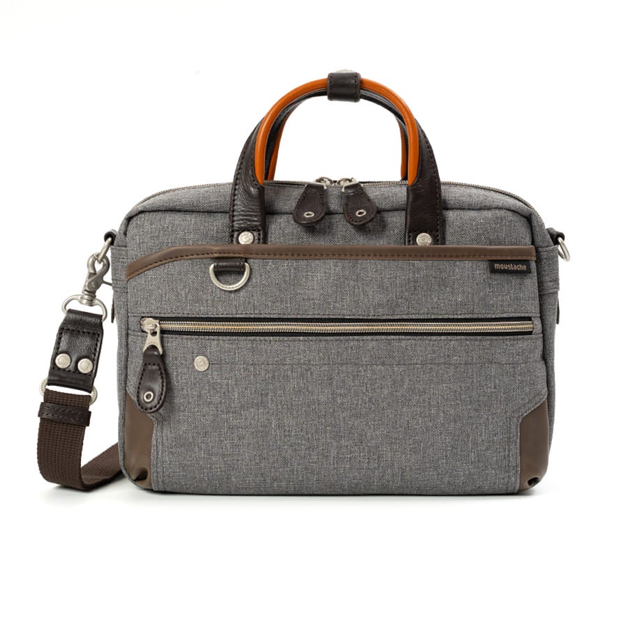 moustache on time 2WAY ショルダーバッグ ミニブリーフ ポリエステル×牛革×合皮 JPF-2176