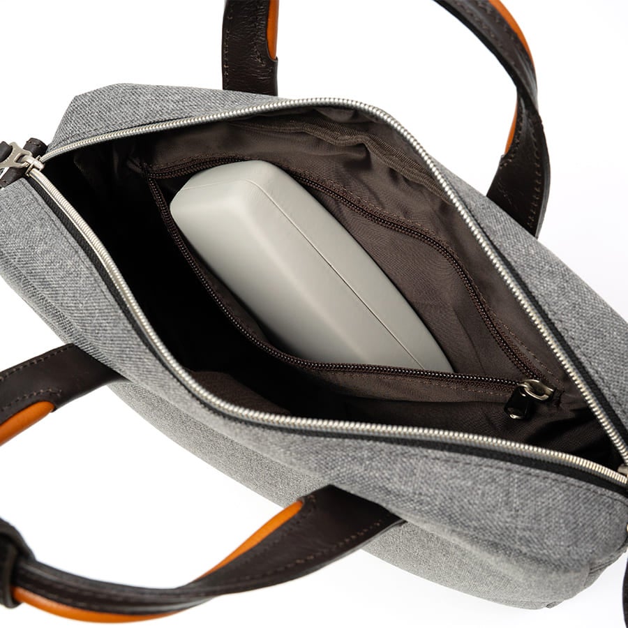 moustache on time 2WAY ショルダーバッグ ミニブリーフ ポリエステル×牛革×合皮 JPF-2176