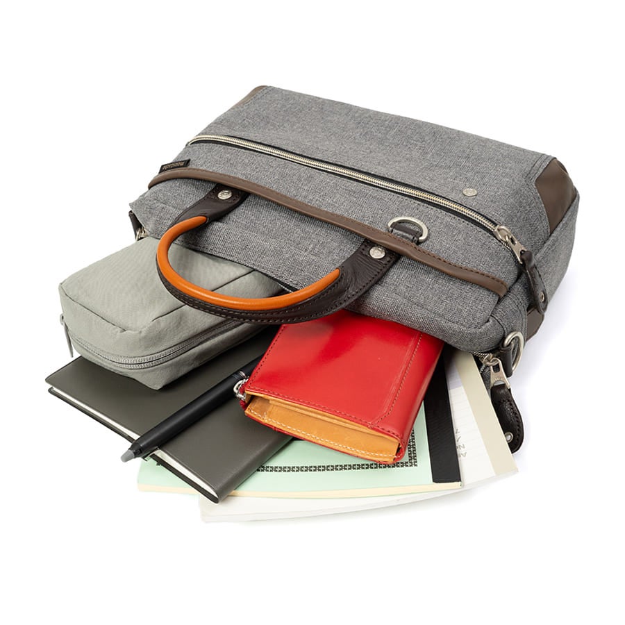 moustache on time 2WAY ショルダーバッグ ミニブリーフ ポリエステル×牛革×合皮 JPF-2176