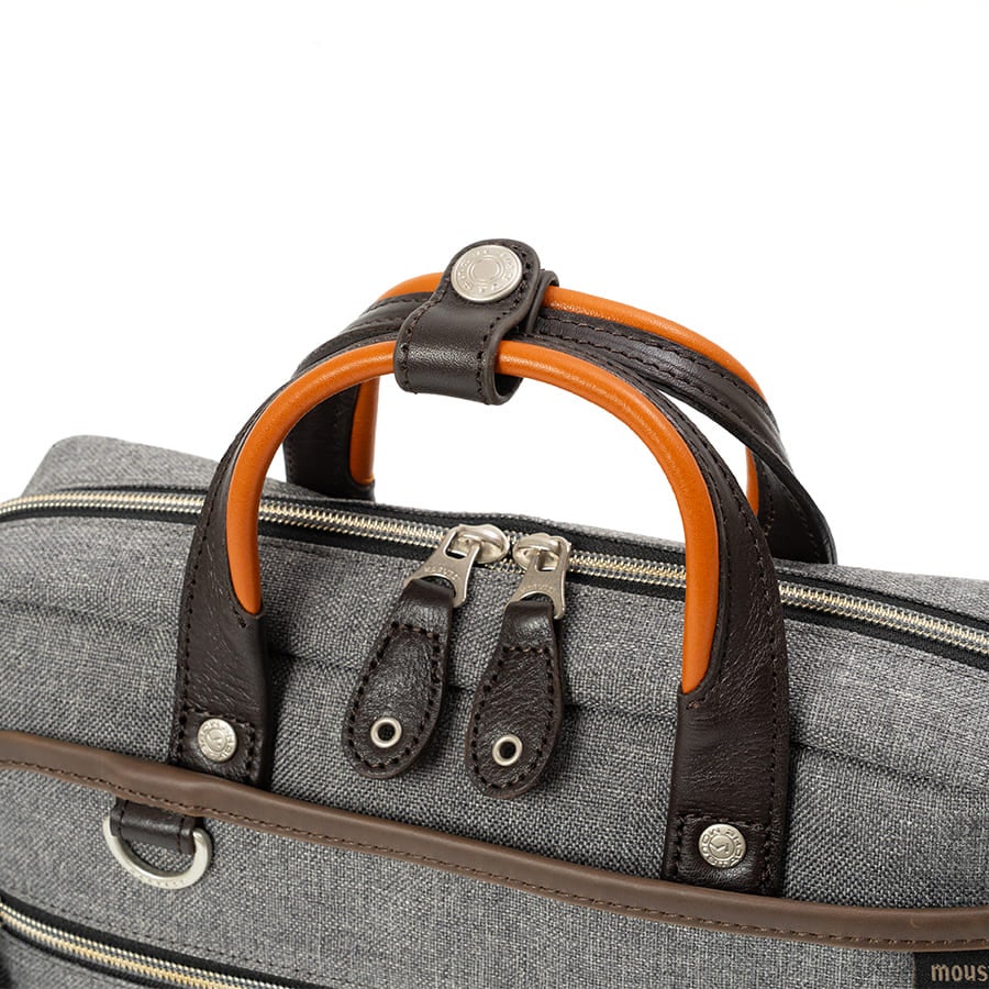 moustache on time 2WAY ショルダーバッグ ミニブリーフ ポリエステル×牛革×合皮 JPF-2176