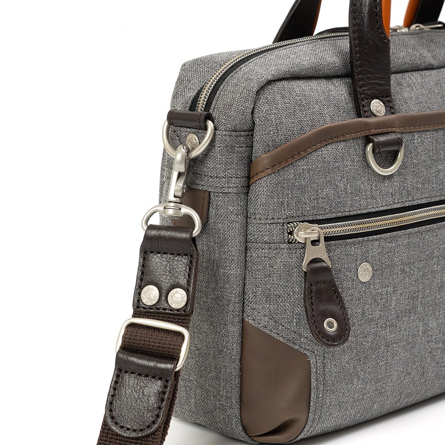 moustache on time 2WAY ショルダーバッグ ミニブリーフ ポリエステル×牛革×合皮 JPF-2176