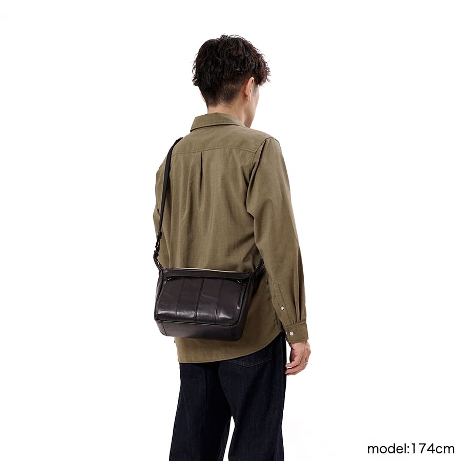 DOUBLES ショルダーバッグ イタリアンソフト牛革×牛革 KRP-7113