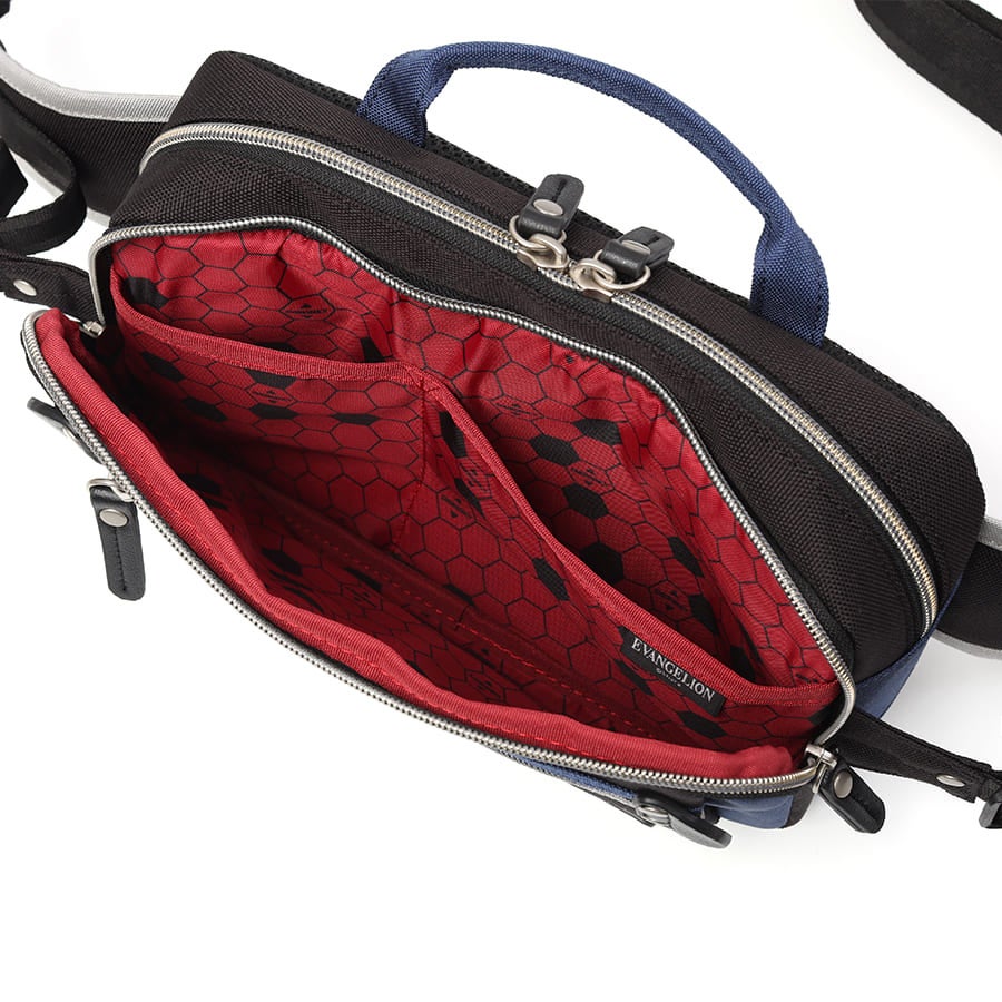 【エヴァンゲリオンコラボ】【数量限定】 MOUSTACHE ウエストバッグ ポリエステル×合皮 JDH-1850