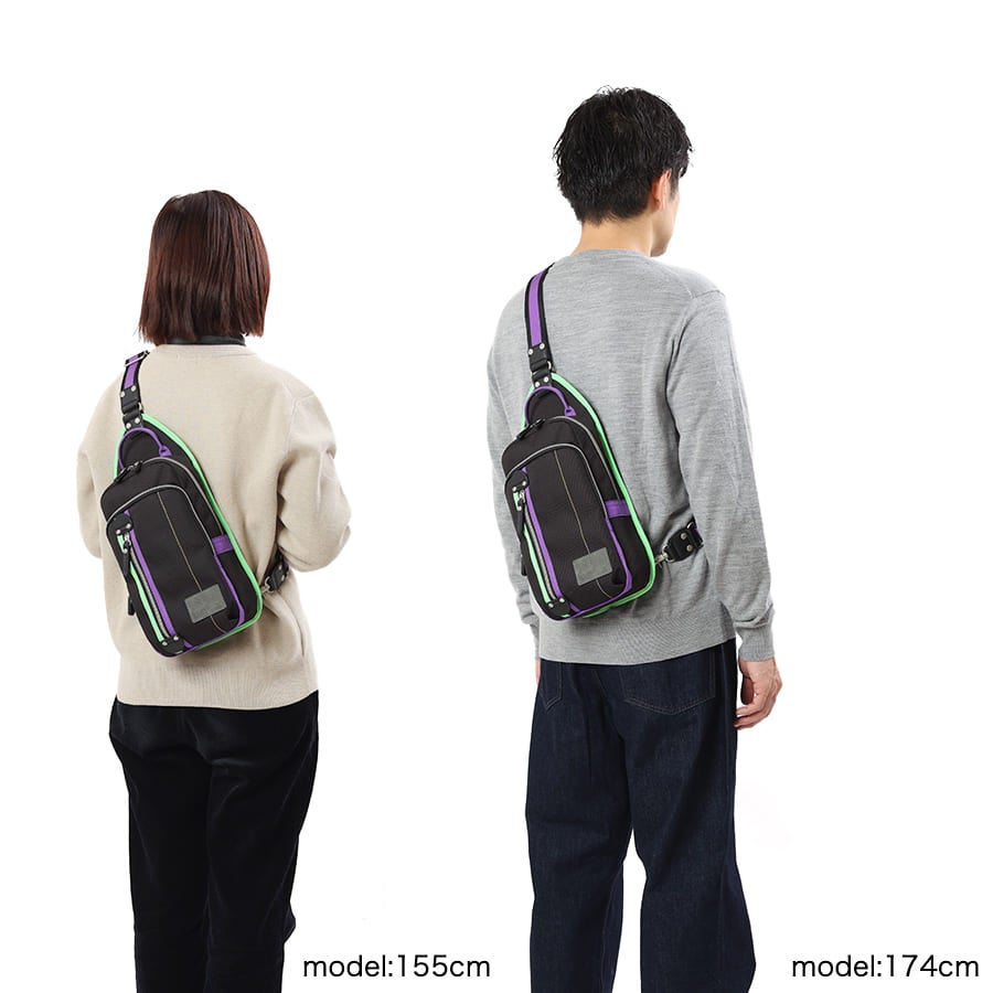 【エヴァンゲリオンコラボ】【数量限定】 MOUSTACHE ボディバッグ ポリエステル×合皮 JDH-1851