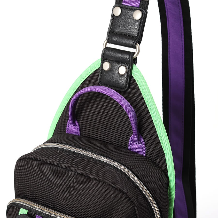 【エヴァンゲリオンコラボ】【数量限定】 MOUSTACHE ボディバッグ ポリエステル×合皮 JDH-1851